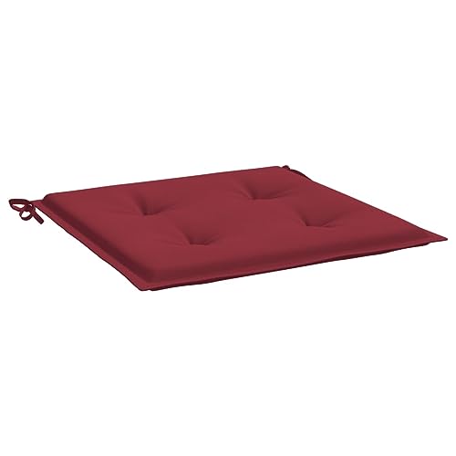 Conjunto de 6 Almofadas de Jardim VIDAXL (Vermelho - Poliéster - 40 x 40 x 3 cm) vidaXL - Almofadas - vermelho, poliéster, 40 x 40 x 3 cm