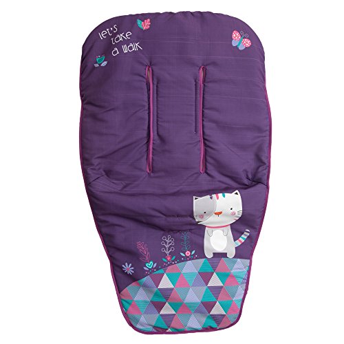 Almofada para Cadeira de Passeio BABYLINE Kitty Babyline - Forros e sacos de transporte para bebês - tecido de poliéster, fácil de limpar, 60x30 cm