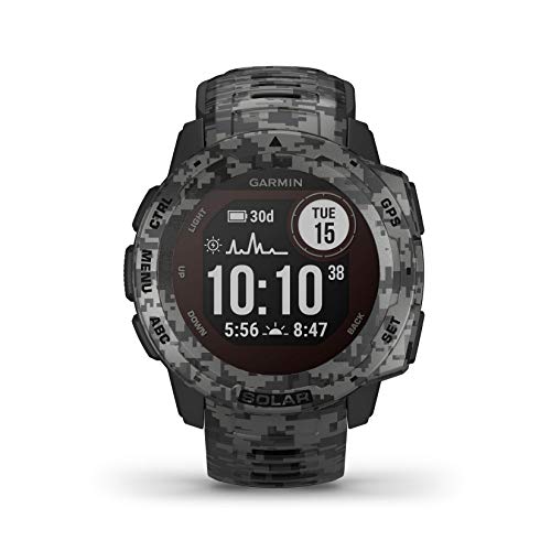 Relógio Desportivo GARMIN Instinct Solar (Bluetooth - Até 54 dias de autonomia - Preto) Garmin - Monitores de atividade - solar, bluetooth, autonomia 54 dias, preto