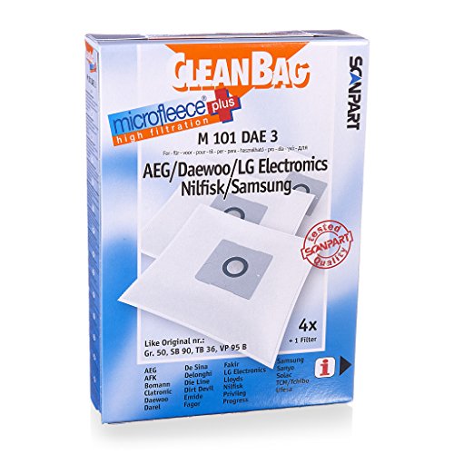 Bolsa de Aspirador SCANPART M101 DAE 3 (Compatibilidade: Daewoo) Cleanbag - Acessórios de aspirador - scanpart, M101, daewoo