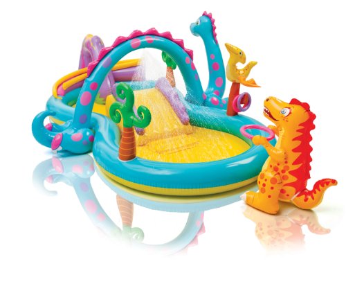 Piscina Insuflável INTEX Dinos (302 x 229 x 112 cm) INTEX - Parques aquáticos e escorregas - insuflável, 302x229x112cm, dinos