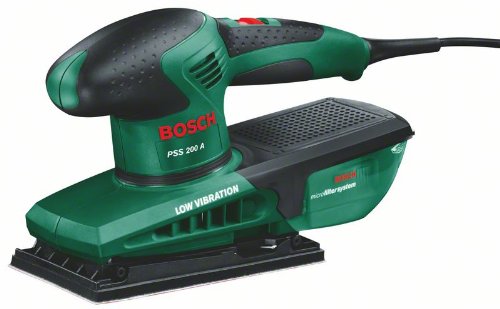 Lixadora BOSCH PSS 200 A (200 W - 30000 rpm) Bosch - Lixadeiras - 200 W, 30000 rpm, orbita 2 mm, acabamento