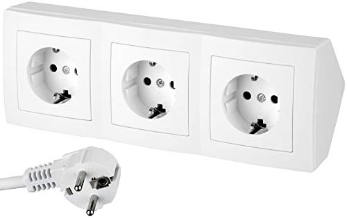 Extensão Elétrica C2G 80935 3 tomadas Branco HAVA - Fios e cabos elétricos - extensão elétrica, c2g 80935, 3 tomadas, branco