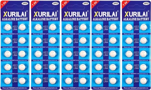 Pilhas Não Recarregáveis XURILAI LR44 Ag13 XURILAI - Baterias de uso geral - 1,5v, não-recarregável, pequenos aparelhos