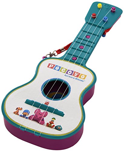 Guitarra de Brincar CLAUDIO REIG Pocoyo (Idade Mínima Recomendada: 3 anos) REIG - Instrumentos de brinquedo - pocoyo, 3 anos, 4 cordas, suporte