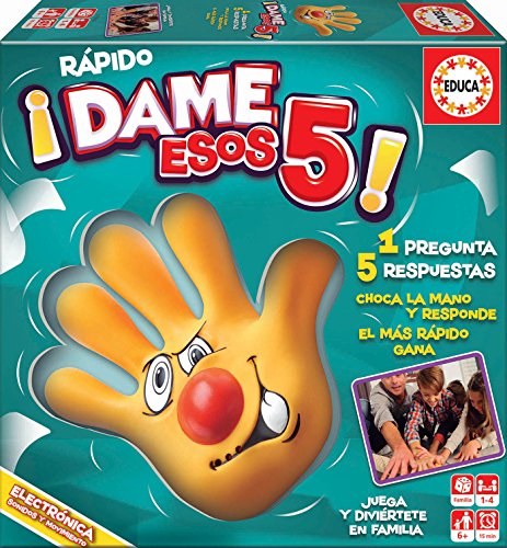 Jogo Educa Borrás 4 en 1. Dame, dame, dame, dame, dame (Idade Mínima Recomendada: 6 anos) EDUCA - Jogos - familiar, respostas, tarjetas, idade mínima