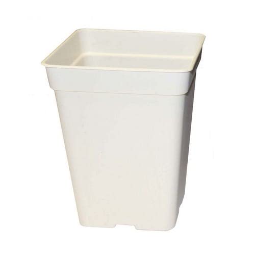 Floreira CUBOTEX Cultivo Cuadrado Branca 15X15X20Cm FLORATECK - Móveis de exterior - cultivo, quadrado, branco, 15x15x20cm