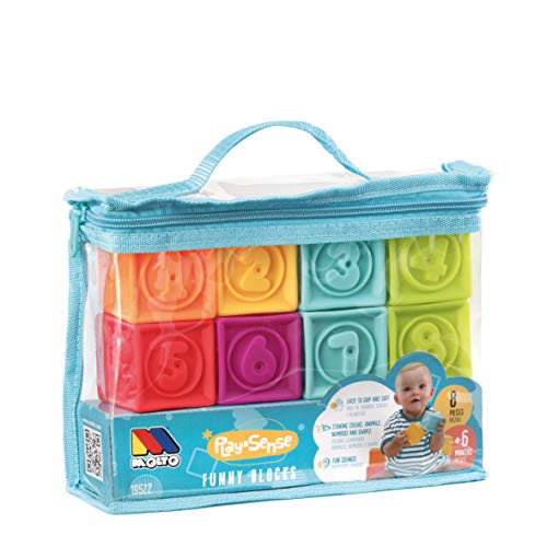 Jogo Didático MOLTÓ Bag of sensory cubes (Idade Mínima Recomendada: 1 ano) MOLTO - Brinquedos - texturas, cores, formas, 1 ano