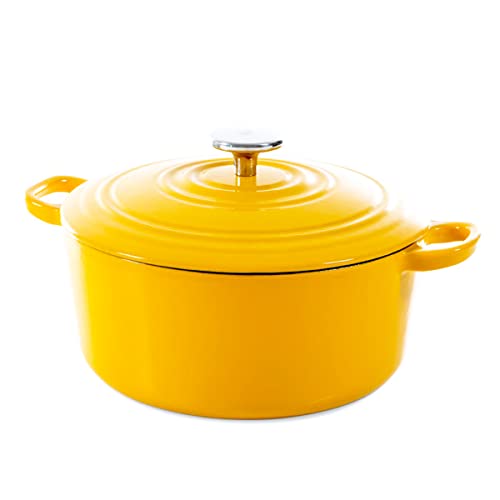 Caçarola Redonda BK COOKWARE H6075.528 Nature Bourgogne Bissell - Travessas de forno - revestimento de esmalte, resistente ao calor, design moderno, elegante