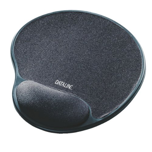 Tapete de Rato CURTIS Rest em Preto (Com Fios - 25x25cm) Esselte - Tapetes de rato - gel, preto, com fios, 25x25cm