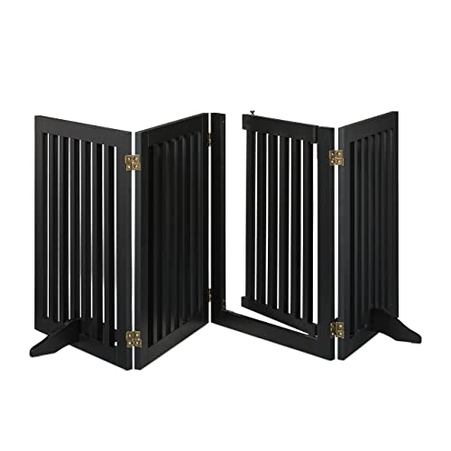 Porta de Segurança para Crianças Relaxdays 70 x 207 cm | Preto Relaxdays - Móveis para bebês e crianças pequenas - porta, segurança, crianças, relaxdays, preto