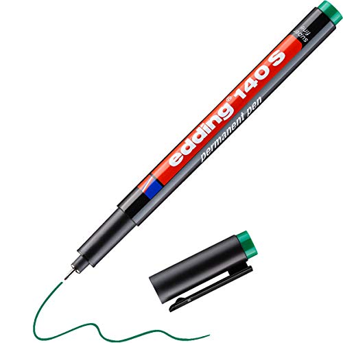 Marcador EDDING Permanente Verde (Ponta de 0.3mm) Edding - Marcadores e marcadores de texto - ponta 0.3mm, permanente, verde