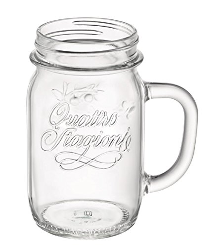 Garrafa de Vinho QUATTRO STAGIONI 1000 (1L) Bormioli - Recipientes de armazenamento de alimentos - 1L, vidro, lavável à mão