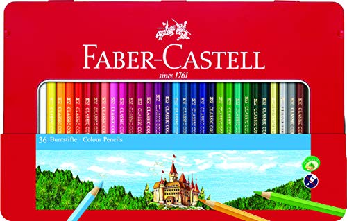 Conjunto de Canetas FABER-CASTELL 8991761324042 Faber-Castell - Lápis - conjunto, canetas, faber-castell, cores, mina protegida, formato hexagonal
