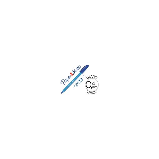 Esferográfica PAPERMATE Inkjoy 100 Azul (Azul - Tinta Permanente - Ponta 0.7mm) Paper Mate - Canetas - tinta permanente, ponta 0.7mm, borracha