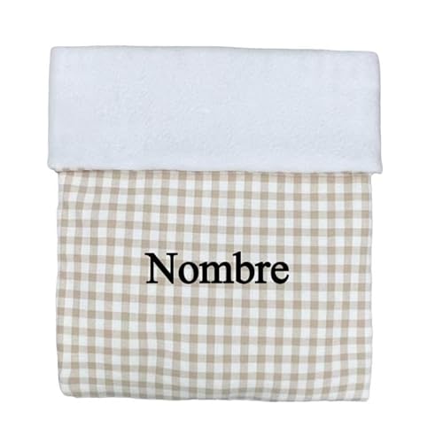 Manta Vichy 2 em 1 CARREDANA (Branco - Algodão) CARREDANA - Cobertores - 2 em 1, algodão, lavável, 120x150 cm