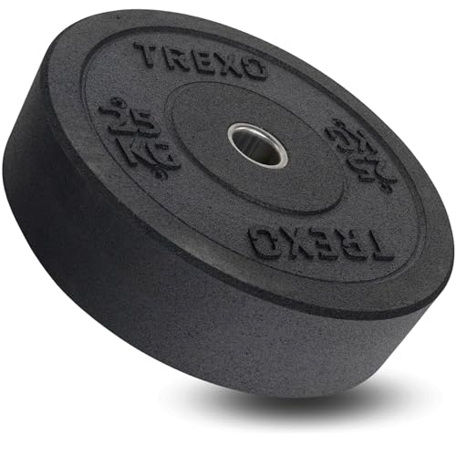 Discos de Pesas TREXO Bumper (5,10,15,20,25 kg) TREXO - Levantamento de peso - 5 kg, 10 kg, 15 kg, 20 kg, 2,5 kg