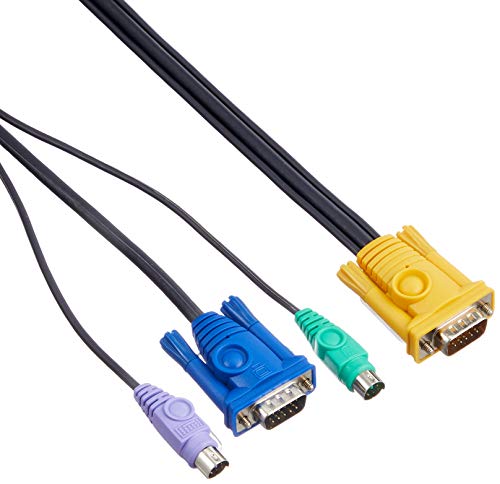 Adaptador ATEN (KVM - DB15, PS/2 e VGA - 10 m - Preto) ATEN - Cabos - aten, kvm, db15, ps/2, vga, 10 m