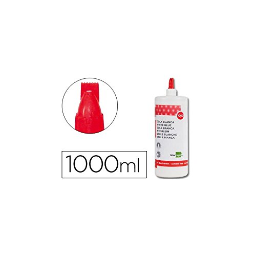 Cola Lavável Branco Lider 1L (Recondicionado Como Novo) Liderpapel - Fita adesiva de ferragens - lavável, 1L, rápido, não irritante