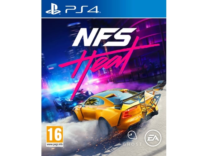 Jogo PS4 Need For Speed Heat (M18 - Corrida) Electronic Arts - Software de jogos de vídeo - corrida, personalização, polícia corrupta, alto desempenho