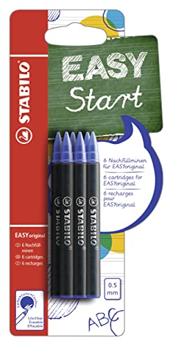 Recargas para Canetas STABILO 105557633 (Preto) Stabilo - Tinta e recargas de caneta - preto, stabilo easyoriginal, 6 cartuchos