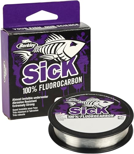 Linha de Pesca BERKLEY Sick Fluorocarbon Leader Pure Fishing - Material de pesca - fluorocarbono, preto