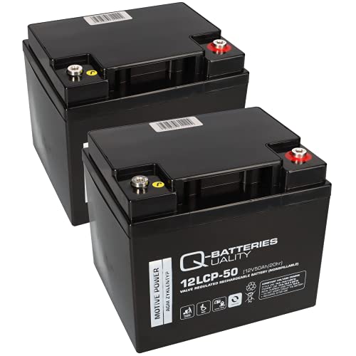 Bateria para Chopper AGM 12V 50Ah 2 Peças WSB Battery - Baterias - 12V, 50ah, 2 peças, AGM
