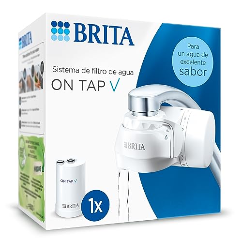 Brita On Tap Water Filter System (Bebidas) BRITA - Eletrodomésticos de cozinha - 600 L, branco, indicador, 4 etapas, filtro de água