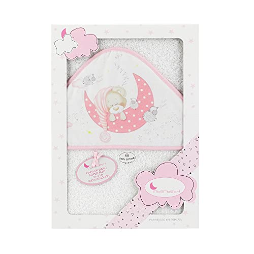 Toalha para Bebé INTERBABY Bear Sleeping (Branco) Interbaby - Cobertores - bebé, branco