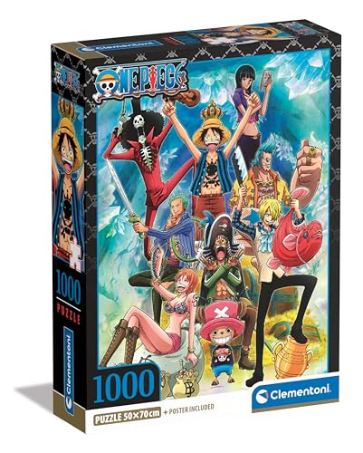 Puzzle CLEMENTONI One Piece (Idade Mínima Recomendada: 8 anos) CLEMENTONI - Jogos - puzzle, One Piece, idade mínima recomendada, 8 anos