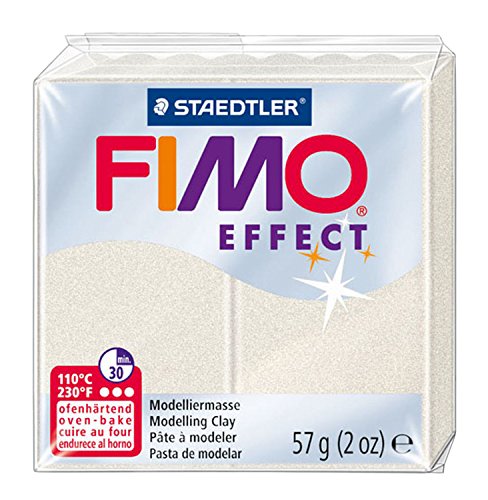 Modelador STAEDTLER FIMO EFFECT (Branco) Staedtler - Materiais de cerâmica e escultura - fimo effect, branco, 56g