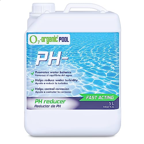 Redutor de pH 5L O7-ORGANIC para Piscinas e Spas Nortem Chem S.A. - Limpeza de piscinas e produtos químicos - piscinas, spas, capacidade 5l