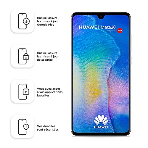 Smartphone HUAWEI Mate 20 (6.5'' - 4 GB - 128 GB - Preto) HUAWEI - Telemóveis - 6.5, Android 9.0, 128 GB, cmos