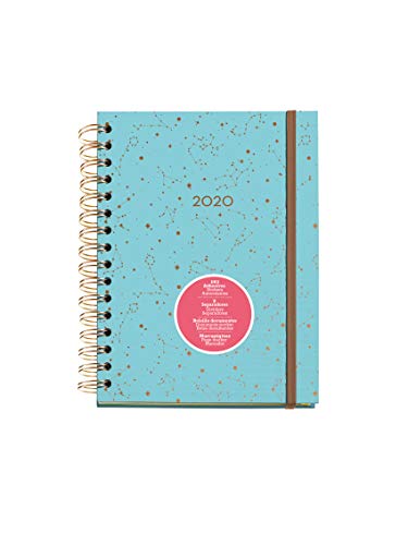 Agenda Semanal Miquelrius 2020-21 (2020/2021) - Castanho Miquel Rius - Calendários, organizadores e planejadores - cartão, semana horizontal, fecho elástico, bolsinho