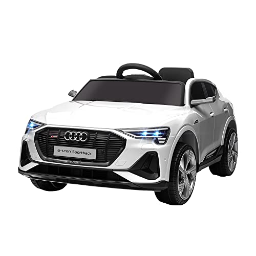 Carro Elétrico HOMCOM Audi E-Tron (Idade Mínima: 3 - Branco) HOMCOM - Veículos elétricos de passeio - carro elétrico, audi e-tron, 3 anos, branco, polipropileno, metal