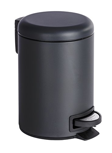Caixote do Lixo WENKO 22143100 | Preto, Vermelho Wenko - Lixeiras e cestos de lixo - 3L, polipropileno, pedal, redondo