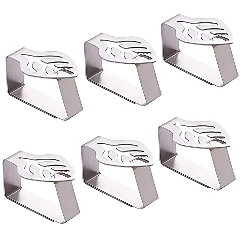 Conjunto de 6 Suportes de Guardanapos para Jardim Ianulus - Clipes e pesos para toalhas de mesa - suportes, guardanapos, jardim