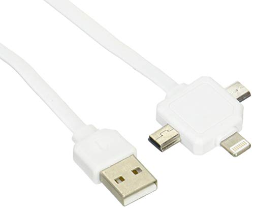 Cabo de Dados ALLOCACOC (USB A - Micro USB B - 80 cm - Branco) Allocacoc - Cabos - usb a, micro-usb b, 80 cm, branco
