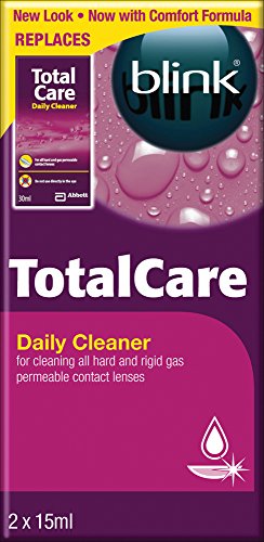 Total Care Care Products-Gas Permeable & Hard Lens Daily Cleaner 30ml Amo - Solução para lentes de contato - limpeza diária, lentes duros, lentes gas permeáveis