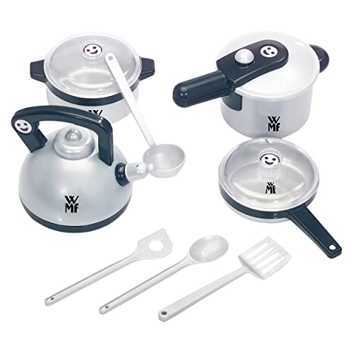Conjunto de Cozinha KLEIN WMF (Idade Mínima: 3) Theo Klein - Cozinhas de brinquedo e alimentos de brincar - aço inoxidável, design moderno, panela, tache, chaleira