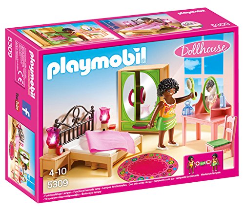 PLAYMOBIL 5309 Conjunto de bonecas e acessórios PLAYMOBIL - Brinquedos - bonecas, acessórios, quarto, cama dupla