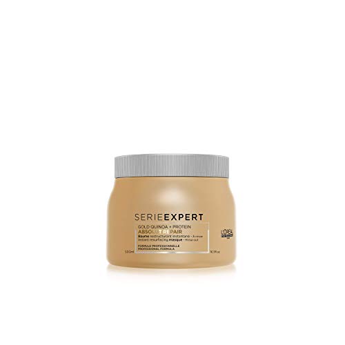 Máscara para o Cabelo L'OREAL Paris Abs Repair Gold Quinoa+Protein (500ml) L'Oréal Professionnel - Cuidados com o cabelo - cabelo, proteína, quinoa, absorção