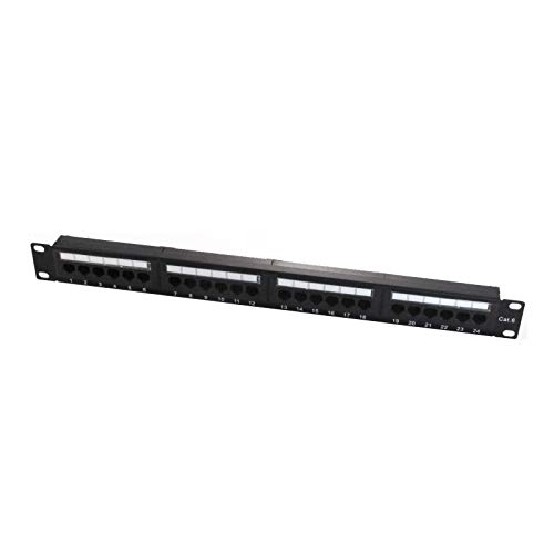 WP WPC-PAN-6U-24 1U Painel de conexões WP - Painéis de conexão - 1u, preto, cat6, metal, 24 portas