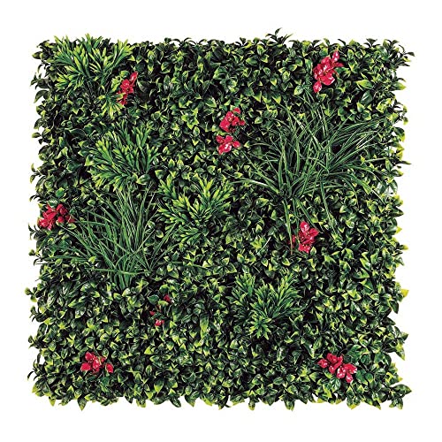 Painel Decorativo Artificial Folhas Villa Verde 100X100Cm NORTENE - Flores artificiais - 100x100cm, artificial, exterior, fácil de limpar