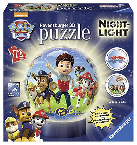 Puzzle RUNANDRAKE Patrulha Pata (Idade Mínima: 6 - 72 Peças) Ravensburger - Quebra-cabeças - puzzle 3d, 6 anos, 72 peças, plástico, base luminosa