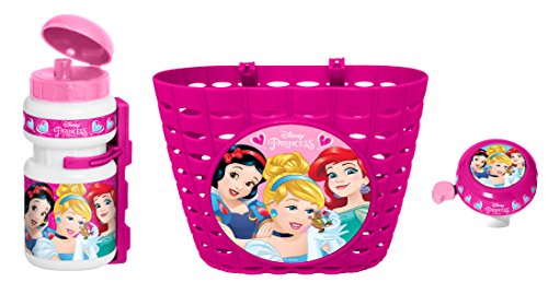 Conjunto de acessórios de bicicleta para crianças DISNEY Princess STAMP - Cestas de bicicleta - disney princess, acessórios, bicicleta, crianças
