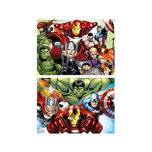 Puzzle MARVEL Avengers Assemble 2x48 Peças Educa Borrás - Quebra-cabeças - marvel, Avengers Assemble, 2x48 peças, madeira, super-heróis