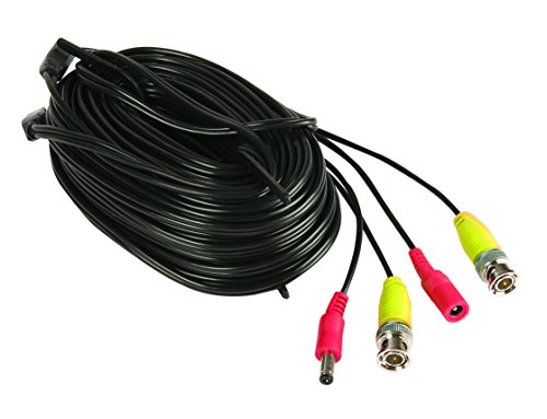Cabo de Antena YALE (Coaxial - 18 m - Preto) YALE - Acessórios de câmera de vigilância - cabo antena, coaxial, 18m, preto, bnc