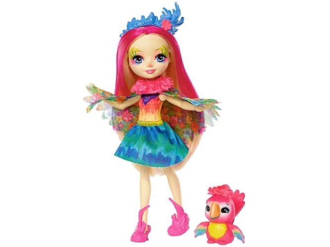 Boneca ENCHANTIMALS Peeki Parrot (Idade Mínima: 3 anos) Enchantimals - Bonecas - boneca, enchantimals, peeki parrot, idade mínima 3 anos