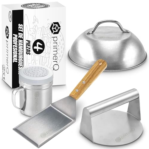 Kit para Barbecue PRIMERQ Smash Burger (Aço Inoxidável) primerQ - Utensílios de Cozinha - kit, barbecue, smash burger, aço inoxidável